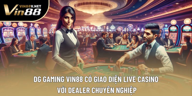 DG Gaming VIN88 có giao diện live casino với dealer chuyên nghiệp DG Gaming VIN88 có giao diện live casino với dealer chuyên nghiệp