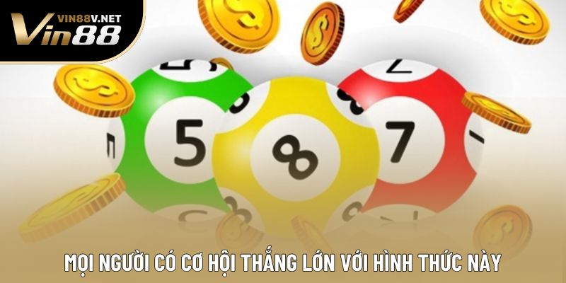 Mọi người có cơ hội thắng lớn với hình thức này Mọi người có cơ hội thắng lớn với hình thức này